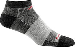 Darn Tough 1437 Men's Merino Wool No Show Light Socks, Charcoal, Medium (8-9.5)…
