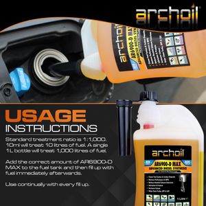 Archoil AR6900-D Max Diesel Additive Concentrate 5L – Injector & DPF Cleaner