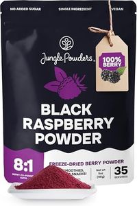 Black Raspberry Powder 5 Ounce Bag - 3rd Party Lab Tested Freeze Dried Raspberries Fruit Whole Berry for Baking, Unsweetened Additive Filler Free Superfood Extract Rasberries Smoothies Dehydrated