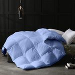 Razzai 500 GSM Microfiber Comforter Premium Collection Quilted Comforter (92" x 106" Inches/233cm x 269cm) - King Size Comforter|Sky Blue