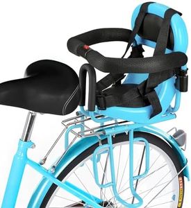 Kid's Bike seat Rear Child Carrier Bike Chair for Bicycle Kids seat for Children,Kids Rear Mount Bike seat, Rear Frame Mounted child Bike Seats Kids , Toddler Bike Seat for Children 3~6 Years Blue