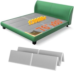 Znnam 20mm MDF Bunkie Board King Size 76''x80'', Heavy Duty Low Profile Bed Board for Sagging Mattress, Noise Minimizing and Breathable for Platform, Slatted and Metal Frames