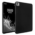 kwmobile TPU Silicone Case Compatible with Apple iPad Pro 11" (2024) - Case Soft Flexible Shock Absorbent Cover - Black Matte