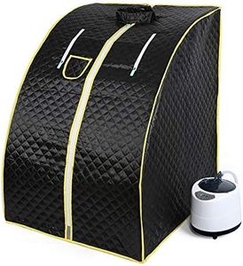 1000W Sauna à vapeur,Portable Home Sauna Infrarouge Spa Tente 98x70x80cm (Noir)