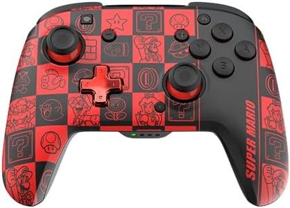 PDP Official Wireless Deluxe Controller Nintendo Switch GLOW - Super Icons