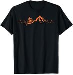 Mountain Bike Heartbeat Shirt | Cute Bike Heartbeat Tee Gift T-Shirt