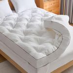 WhatsBedding 4 Inch Memory Foam Mattress Topper Twin for Back Pain Relief, Filled with Breathable Gel Memory Foam, Fluffy Comfort Supportive Pillow Top Mattress Topper, 75x39x4in