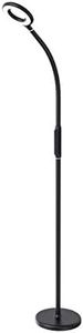 Daylight Multiplex 3-in-1 Lamp: Versatile Lighting for Living Room, Bedroom, Office - 5 Brightness, 3 Colors - Reading, Study, Nail Care - 12W, Black