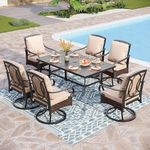 PHI VILLA Heavy Duty 7-Piece Patio 