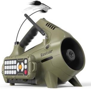 Ravixar Electronic Predator Call Decoy Combo, Coyote Call for Coyote, Fox, Bobcat, Raccoon Hunting - 400 Yard Remote Range, 30 Sounds, Bluetooth Compatible