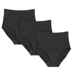 KNIX Super Leakproof No-Show High Rise - Period Underwear for Women - Black, Black, XL