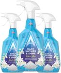 Astonish Daily Shower Shine White Lilies Cleaning Spray 3 Pack - No Scrub After Shower Spray Foam Prevents Watermarks & Limescale Buildup - Cruelty-Free Household Cleaning Products,750ml Spray Bottles