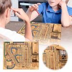 Cribbage Wars Board Game, Wars, War Game, 2024 New Wooden Board Game Set with Built in Piece Storage Compartments for Family (1 pcs)