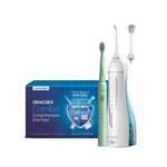 ORACURA® Daily Care Combo OC200 Smart PLUS Water Flosser® White & SB200 Sonic Lite Electric Rechargeable Toothbrush Green