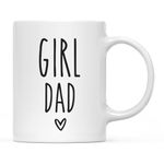 Andaz Press Father's Day 11oz. Ceramic Coffee Mug Gift for Dad, Girl Dad 1-Pack, Birthday Christmas Gift Girl Dad Mug Dad Coffee Mug Dad Mugs From Daughter Girl Dad Gifts Fathers Day Mugs For Dad