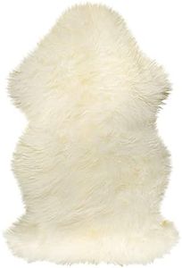 Natural 100% New Zealand Sheepskin Single Aprox 2'X3' Natural