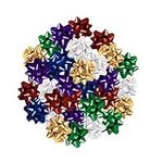 2" Medium Size Gift Bows – (Pack of 30) Assorted Colored Pre-Made Present Bows - Ready to Use Peel and Stick Solid Color Present Bows for Many Gift Giving Occasions Holidays Birthdays Christmas