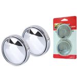 Marita HD Glass Frame Round Convex Rear View Blind Spot Mirror Cars/Trucks/Vans -Pack of 2