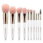 Makeup Brushes Sets, EIGSHOW Vegan Makeup Brushes Cruelty Free Soft Synthetic Bristles for Foundation Blending Face Powder Lip Blush Contour Eyeshadow (Rose Gold)