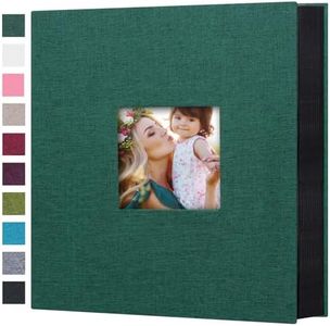 Mublalbum Photo Album 4x6 1000 Photos Linen Cover Large Picture Albums Holds1000 Horizontal and Vertical Photos for Wedding Family Anniversary Baby (Dark Green)