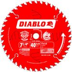 Freud D0740A Diablo 7-1/4 40 Tooth ATB Finishing Saw Blade w