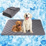 Paw Legend Dog Cooling Mat for Dogs Cat Cooling Pad for Dog Pet Cooling Mat Cooling Blanket Summer Ice Silk Washable Dog Sleeping Pad on Kennel Sofa Bed Floor Car Seats, X-Large