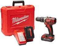 Milwaukee Electric Tool 2607-22CT M18 Hammer Drill Kit, 1/2-Inch