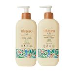 Tikitoro Kids Nourishing Body Wash | Pediatrician Approved | Vegan | Cleanses, Moisturizes & Nourishes Skin | Almond, Calendula, Pomegranate Extract | No Parabens & Sulphates, Age 4+ years (300ml x 2)