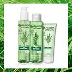 Garnier Organic Essentials Face Care & Cleanse Routine Set: Lemongrass Gel Face Wash, Hydrating Moisturiser & Purifying Thyme Toner for Healthy Glowing Skin - for Normal, Combination & Sensitive Skin