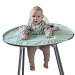 Tidy Tot Weaning Bib & Tray Kit. Weaning Set Attaches to Highchair for Mess Proof Baby Feeding. Essential Baby Led Weaning Bib BLW. Waterproof Long Sleeve Bibs Set for Babies 6-24 months