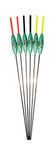 SRG Pole Floats SRG004 Pack of 6 x Pole Floats Chianti Carbon choose from (0.1g / 0.2g / 0.3g / 0.4g / 0.5g) (6 x 0.5g (6 x Black Tip))