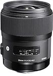 Sigma 35mm F1.4 Art DG HSM Lens for Nikon, Black, 3.7 x 3.03 x 3.03 (340306)