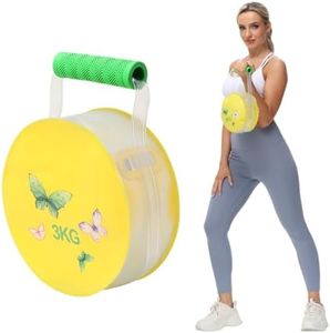 DEIRIS Water Kettlebell - Soft Kettlebell - Foldable and Adjustable Kettlebell 3 kg - Sandbag Alternative - Portable Stability Fitness Equipment - Aqua Bag for Workout, Strength Training