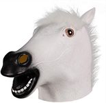 molezu Brown Horse Mask, Creepy Hor