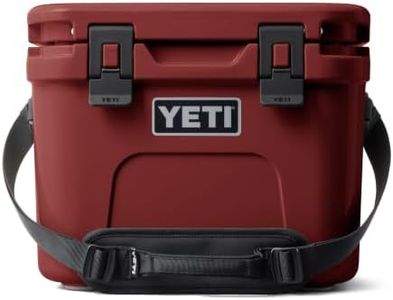 YETI Roadie 15 Hard Cooler with DoubleDuty Shoulder Strap, Stag Red