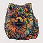 Pomeranian Dog Vinyl Decal Sticker for Car Window, Laptop, and More. #1896Option18-4