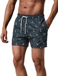 MaaMgic Men's Swimming Shorts Quick Dry Swim Trunks Casual Short with Pockets Fit Performance Surfing Swimwear, Blue2, XX-Large ( Waist:37''-39'' )