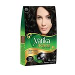 DABUR Vatika Henna Hair Colour Rich Black 60G, 1 Count