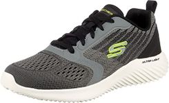 Skechers Mens Bounder - VERKONA Charcoal/Gray Casual Shoe - 9 UK (232004)