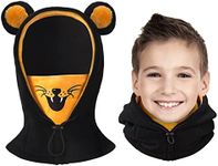 Vorshape Kids Balaclava Ski Mask, Cold Weather Fleece Face Mask with Hood, Windproof Outdoor Winter Hat for Boys & Girls