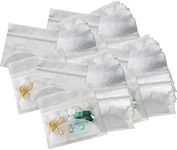 Pill Pouch Bags - (Pack of 600) 3" x 2.75" - BPA Free, Poly Bag Disposable Zipper Pills Baggies, Daily AM PM Travel Medicine Organizer Storage Pouches, Best Clear Reusable with Write-on Labels