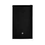 GE Mini Fridge With Freezer | 4.4 Cubic Ft. | Single-Door Design With Glass Shelves, In-Door Can Rack & Small Freezer | Small Refrigerator Perfect for the Garage, Dorm Room, or Bedroom | Black