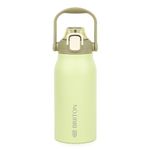 Briiton Nikola 1300ml Pastel Green Stainless Steel Water Bottle | Copper-Coated Vacuum Insulation | Secure Grip | Leakproof Flask for Hot & Cold Drinks | Powder Coated | Aqua Hydro Technology