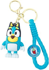 Guidre Llaveros, llaveros de silicona para perros azules, regalos para perros azules, llaveros lindos de anime, llaveros de llaveros, llaveros de decoración, bolso escolar, azul, M