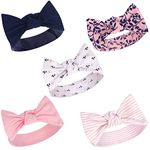 Yoga Sprout Baby Girls' Cotton Headbands, Fresh 5 Pk, 0-24 Months