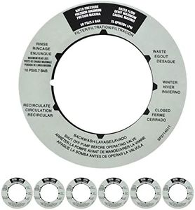 JYCJCF Replacement Sand Filter Valve Label Plate Sticker Compatible with SPX0714G （6 Pack）