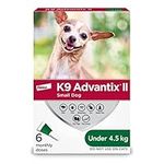 K9 Advantix II Flea and Tick Treatment for Small Dogs weighing less than 4.5 kg (less than 10 lbs.)