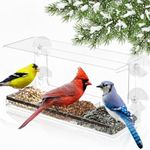 Clear Window Bird Feeder - Sturdy &