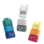 Bilious Cute Folding Cat USB Flash Drive, Thumb Drive 64gb Waterproof USB 2.0 Memory Stick Small Size USB Drive Gift