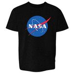 NASA Approved Classic Meatball Logo Black M Youth Kids T-Shirt